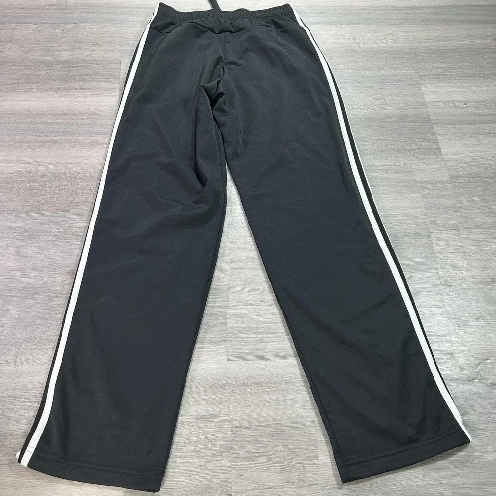 Adidas Primegreen Track Pants Mens Small Black 3 Stripe‎ Elastic Athletic H46110